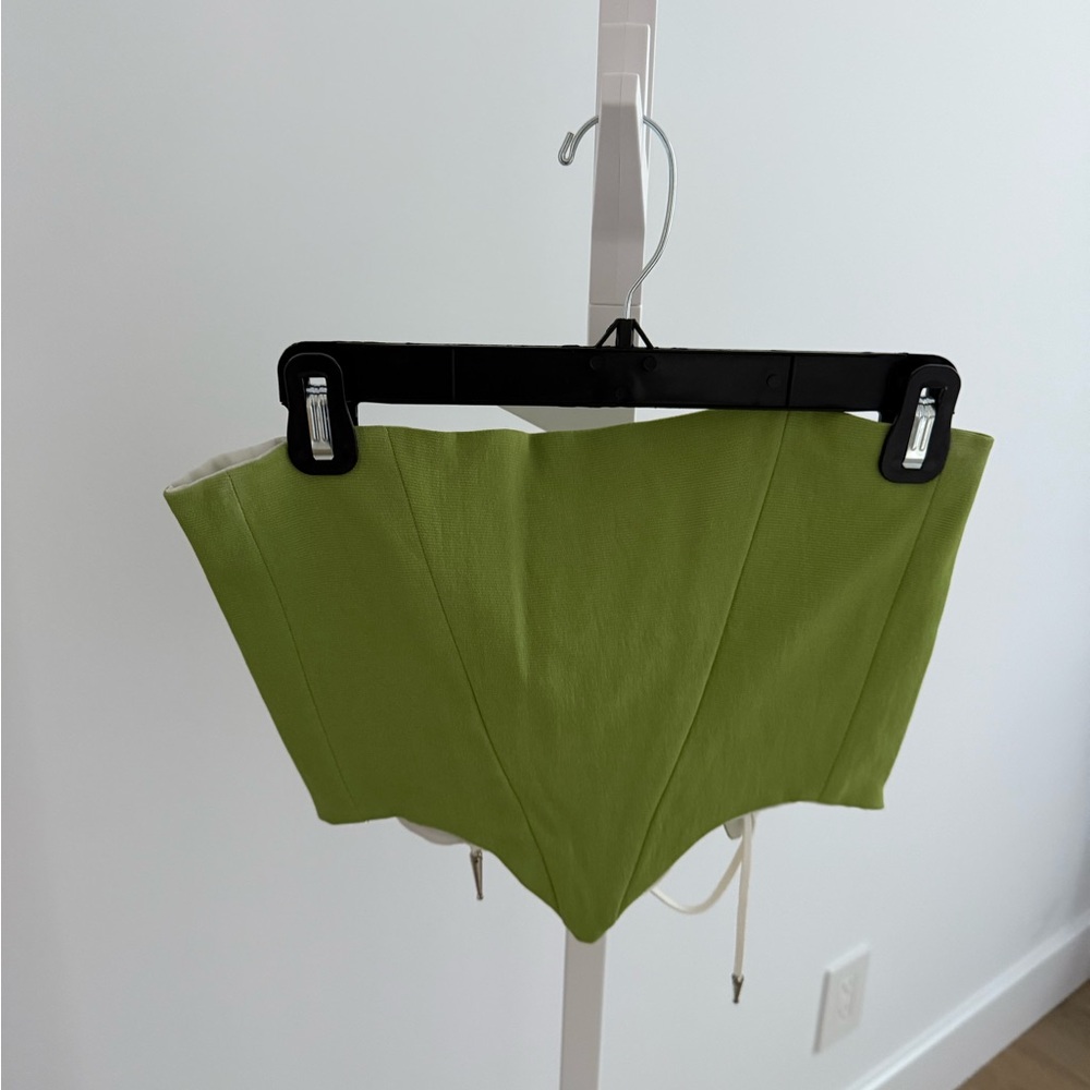 SAMI MIRO VINTAGE Green Crop Top